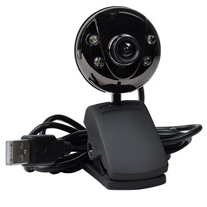 1.3MP (Interpolated) USB 2.0 Webcam w/4 LEDs & Laptop LCD Clip-O